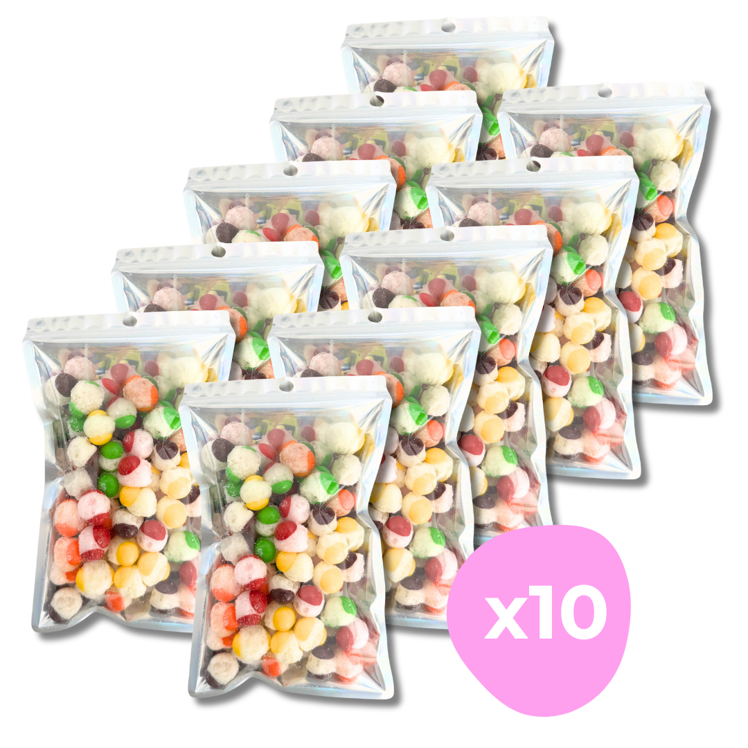 Bulk Buy Freeze Dried Skittles – 10x 70g Bags