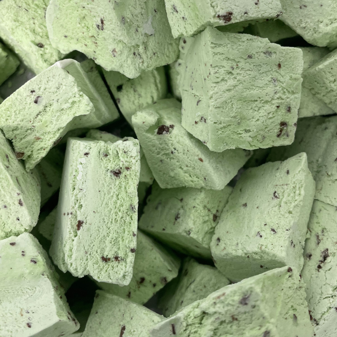 Freeze Dried Choc Mint Ice Cream Chunks – No Freezer Needed
