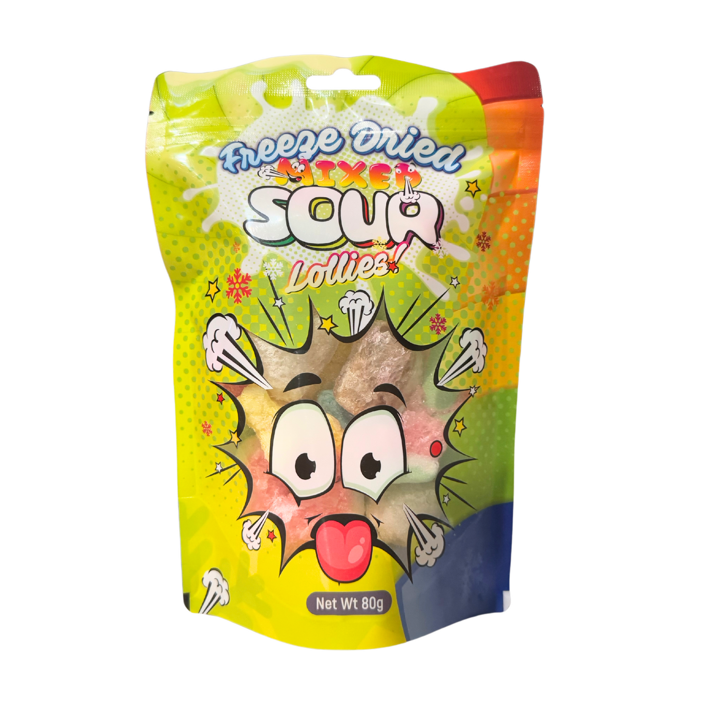 Freeze-Dried Sour Candy Mixed Lollies – Large 80g Bag