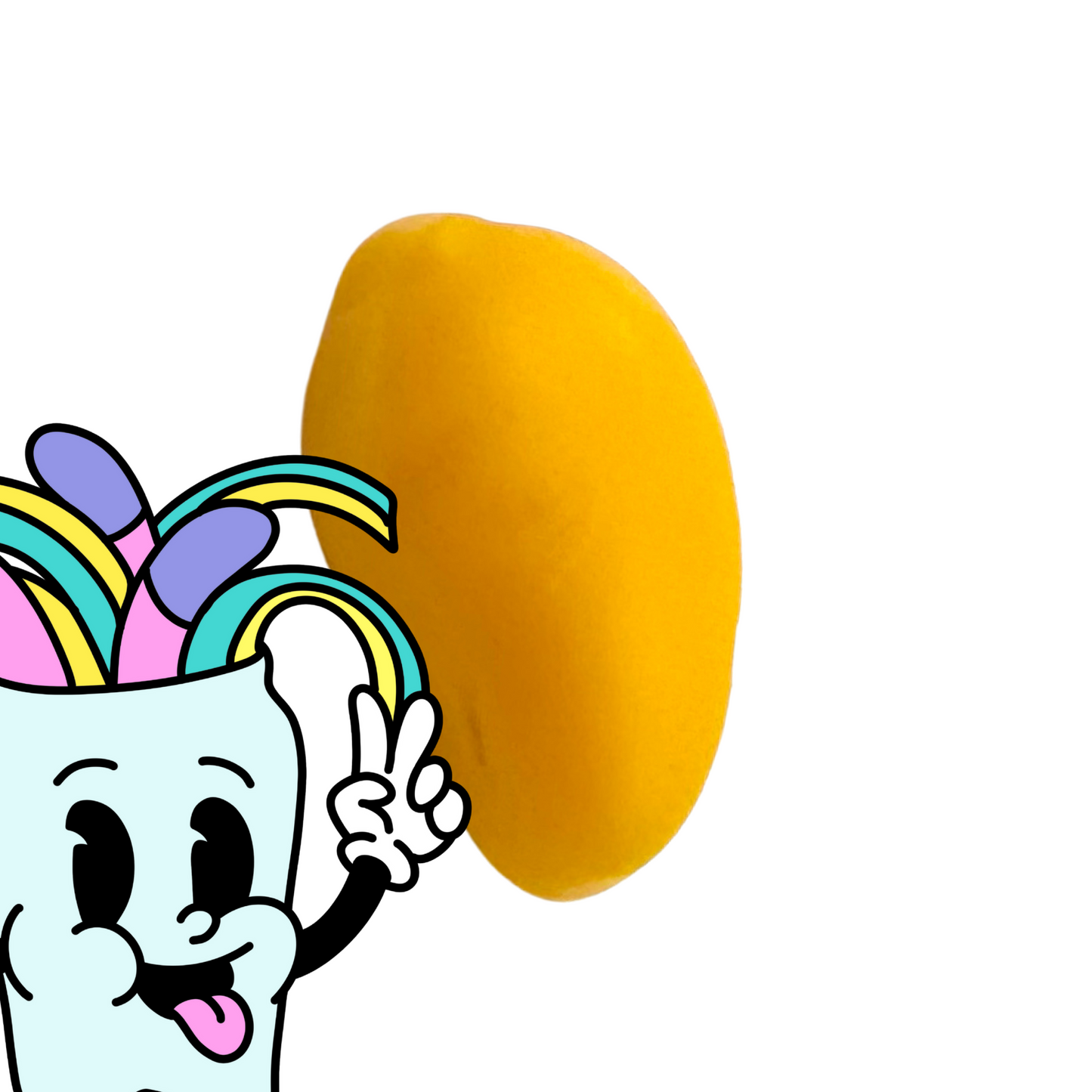 Mango Peelable Gummies – 15 Pieces (Individually Wrapped) | Peelable Gummy Lollies Australia