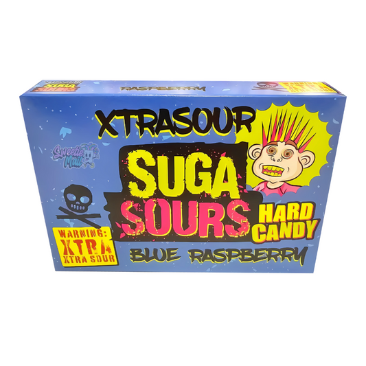 Suga Sours hard Candy Xtreme Sour Blue Raspberry UK