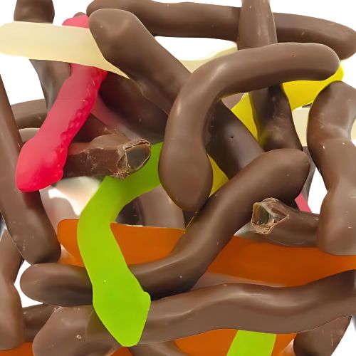 Chocolate Coated Snakes lollies 200g