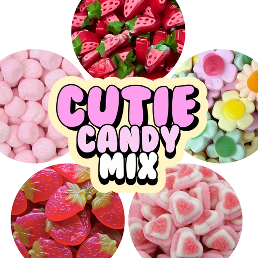 Cute Lolly Mix – 500g or 1kg of Flowers, strawberries, triple hearts, and More