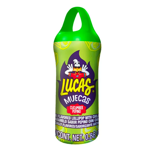 Lucas Muecas Cucumber Mexican Dipper with Powder Candy