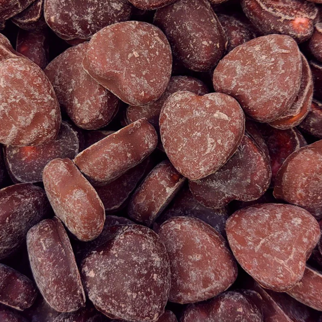 NZ Strawberry Chocolate Hearts 200g