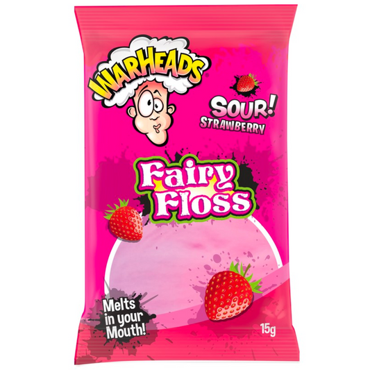 Warheads Fairy Floss Sour Strawberry