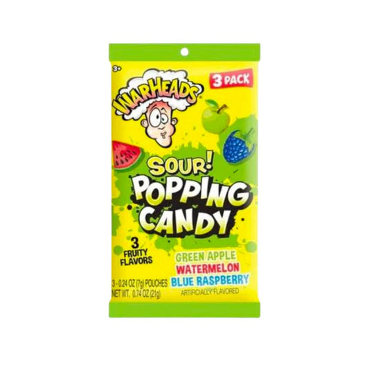 Warheads Sour Popping Candy 3Pk